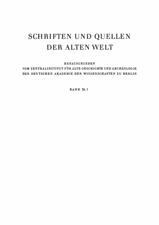 Cover image: Lucilius: Satiren. Teil 1 1st edition 9783112700389