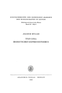 Cover image: Yvan Goll im Deutschen Expressionismus 1st edition 9783112700860