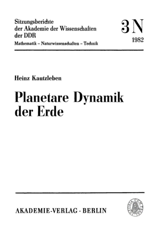 Cover image: Planetare Dynamik der Erde 1st edition 9783112701560