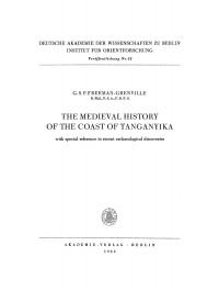 Imagen de portada: The Medieval History of the Coast of Tanganyika 1st edition 9783112707081