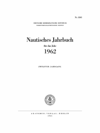 Cover image: Nautisches Jahrbuch. Jahrgang 12 1st edition 9783112709948