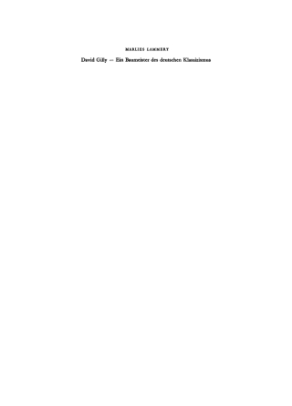Cover image: David Gilly 1st edition 9783112712283