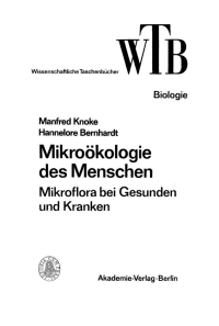 Cover image: Mikroökologie des Menschen 1st edition 9783112716465