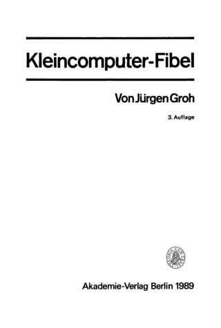 Imagen de portada: Kleincomputer-Fibel 3rd edition 9783112717325