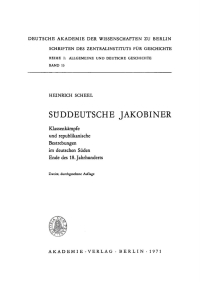 Imagen de portada: Süddeutsche Jakobiner 2nd edition 9783112720141