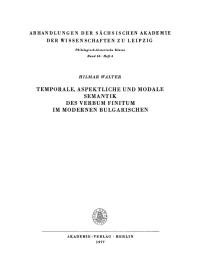 Immagine di copertina: Temporale, aspektliche und modale Semantik des Verbum Finitum im modernen Bulgarischen 1st edition 9783112722763