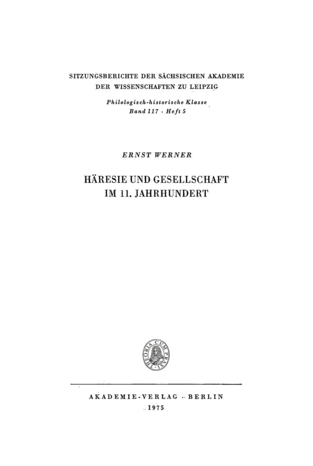 Häresie und Gesellschaft im 11. Jahrhundert 1st Edition