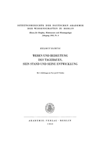 صورة الغلاف: Wesen und Bedeutung des Tagebaues, sein Stand und seine Entwicklung 1st edition 9783112727263