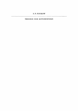 Imagen de portada: Theorie der Kongruenzen 1st edition 9783112727461
