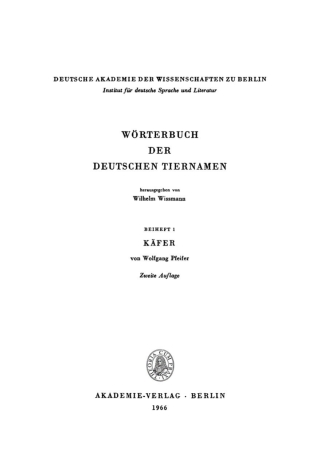 Cover image: Käfer 2nd edition 9783112728222