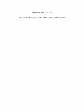 Cover image: Bestimmung der Schweredifferenz zwischen Potsdam und Sofia mit Pendelapparaten 1st edition 9783112730546