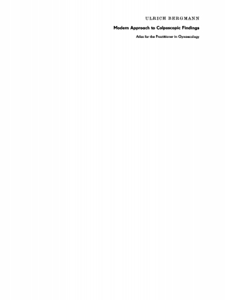 Cover image: Modern Approach to Colposcopic Findings 1st edition 9783112730683
