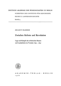 Cover image: Zwischen Reform und Revolution 1st edition 9783112731901