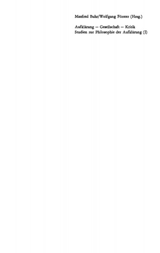 Imagen de portada: Aufklärung, Gesellschaft, Kritik 1st edition 9783112732625