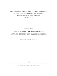 Cover image: Die Aufgaben der Wissenschaft auf dem Gebiete der Dampferzeugung 1st edition 9783112734308