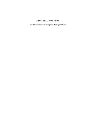 Cover image: Die Strukturen der endogenen Erzlagerstätten 1st edition 9783112736609