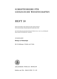 Cover image: Beiträge zur Paläontologie 1st edition 9783112736685