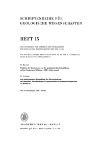 Titelbild: Probleme des Krustenbaus und der geotektonischen Entwicklung auf der Geotraverse Baltikum – DDR – Česky massif 1st edition 9783112736784