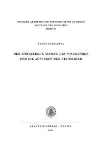 表紙画像: Der Umfassende Aufbau des Sozialismus und die Aufgaben der Historiker 1st edition 9783112738566