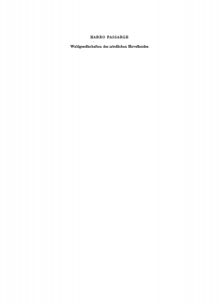 Cover image: Waldgesellschaften des nördlichen Havellandes 1st edition 9783112739440