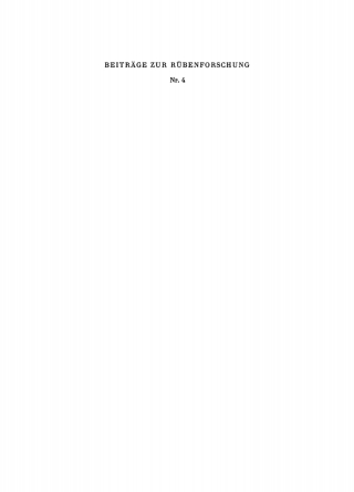 صورة الغلاف: Beiträge zur Rübenforschung. Nr. 4 1st edition 9783112739464