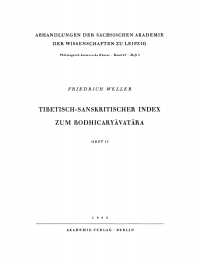 表紙画像: Tibetisch-sanskritischer Index zum Bodhicaryāvatāra, II 1st edition 9783112742068