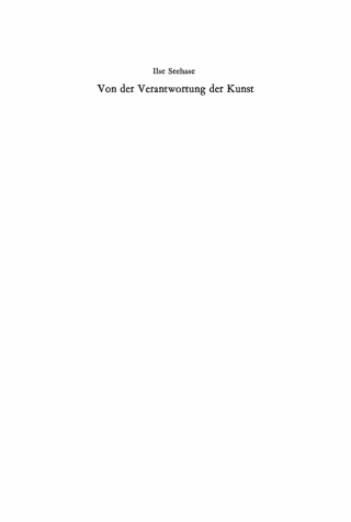 表紙画像: Von der Verantwortung der Kunst 1st edition 9783112743065