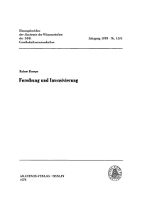 Imagen de portada: Forschung und Intensivierung 1st edition 9783112743683