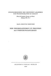 Cover image: Der Philhellenismus in Preussen als Forschungsanliegen 1st edition 9783112746042