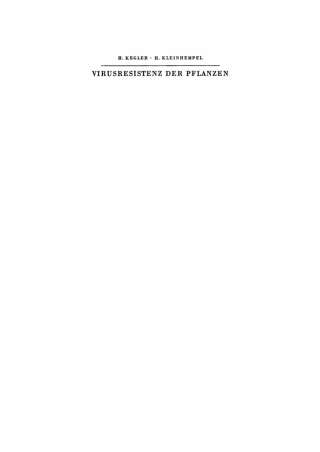 Imagen de portada: Virusresistenz der Pflanzen 1st edition 9783112747926