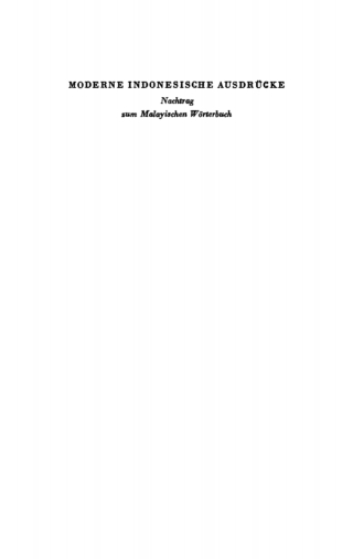 Cover image: Moderne indonesische Ausdrücke 1st edition 9783112752623