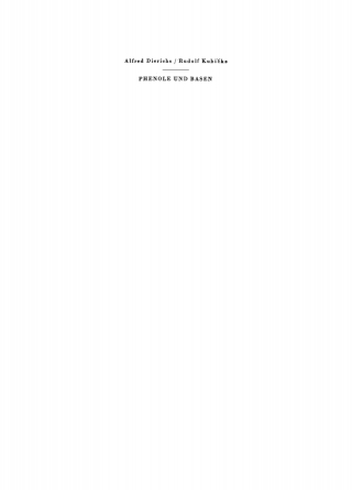 Cover image: Phenole und Basen 1st edition 9783112753583