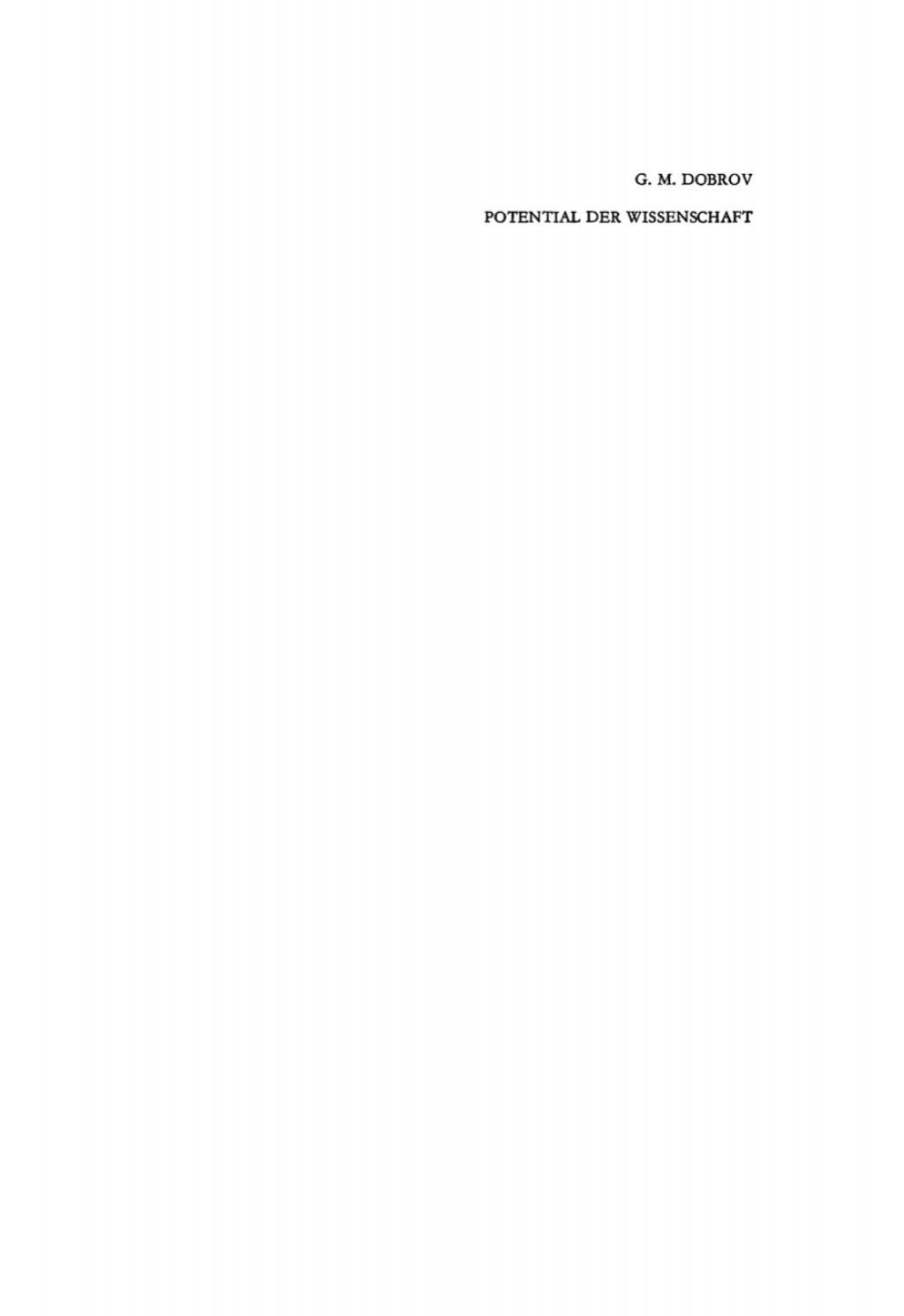 Potential der Wissenschaft 1st Edition