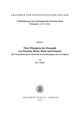 表紙画像: Über Prinzipien der Dynamik von Einstein, Hertz, Mach und Poincaré 1st edition 9783112754245