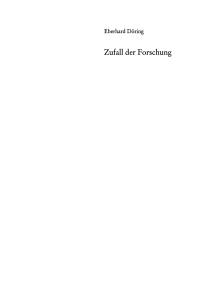 Imagen de portada: Zufall der Forschung 1st edition 9783112754986