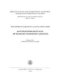 Cover image: Konvergenzerscheinungen am Rande des sächsischen Granulits 1st edition 9783112755389