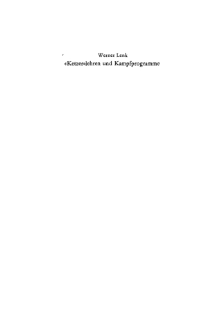 Imagen de portada: «Ketzer» lehren und Kampfprogramme 1st edition 9783112757161