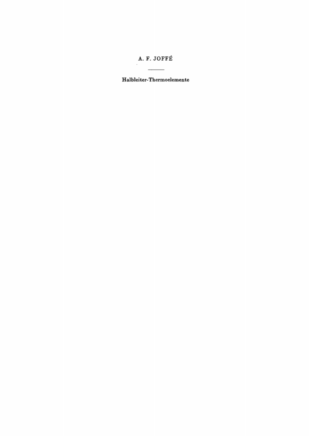 Halbleiter-Thermoelemente 1st Edition