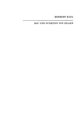 Imagen de portada: Bau und Funktion von Zellen 1st edition 9783112765463