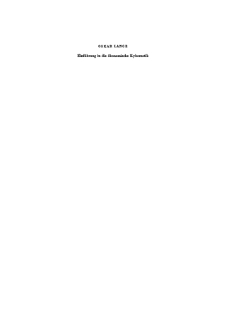 Immagine di copertina: Einführung in die ökonomische Kybernetik 1st edition 9783112765548