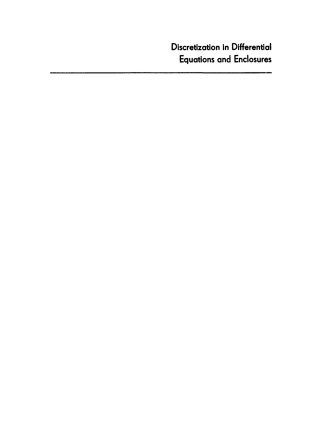 Immagine di copertina: Discretization in Differential Equations and Enclosures 1st edition 9783112765883
