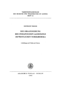 Cover image: Die Organisierung des indianischen Lachsfangs im westlichen Nordamerika 1st edition 9783112766125