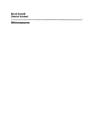 Imagen de portada: Siliciumsensoren 1st edition 9783112767368