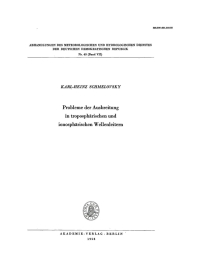 Cover image: Probleme der Ausbreitung in troposphärischen und ionosphärischen Wellenleitern 1st edition 9783112767863