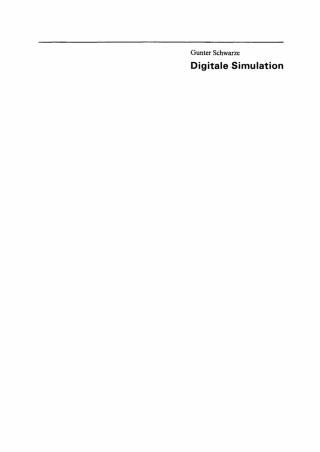 Imagen de portada: Digitale Simulation 1st edition 9783112772980