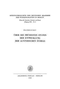 表紙画像: Über die frühesten Stufen der Entwicklung der altindischen Sūdras 1st edition 9783112775820