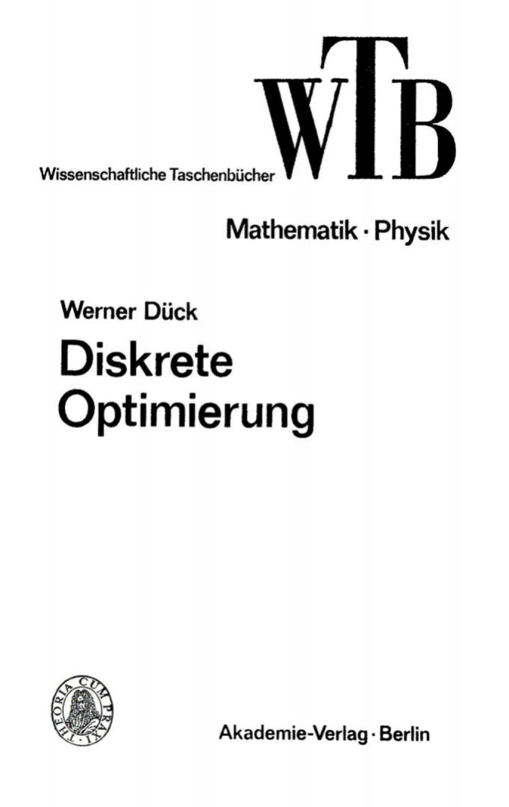 Diskrete Optimierung - 1st Edition (eBook)