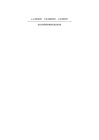 Cover image: Quantenmechanik 1st edition 9783112784747