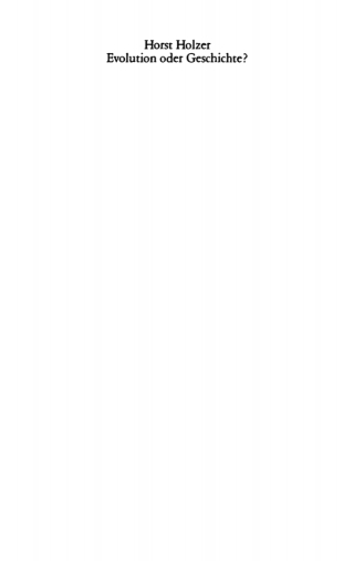Cover image: Evolution oder Geschichte? 1st edition 9783112785027