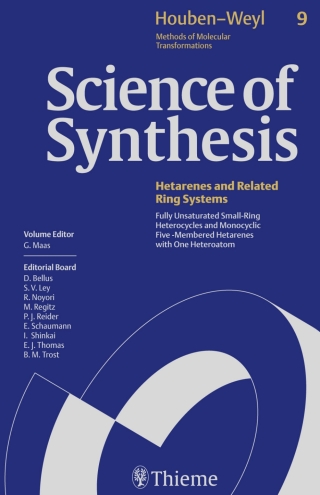 Cover image: Science of Synthesis: Houben-Weyl Methods of Molecular Transformations  Vol. 9 1st edition 9783131122315